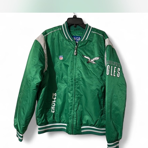 NWT NFL Philadelphia eagles Green Eagles varsity Puffer Jacket XL